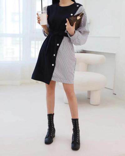 韩连衣裙，女装连衣裙，动感8町