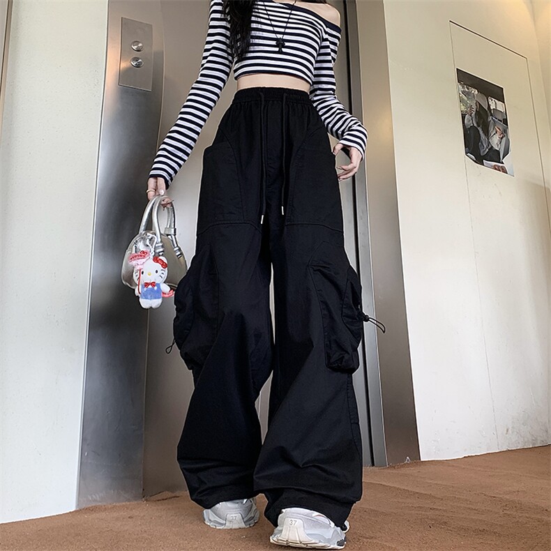 休闲裤男女韩版潮流高街帅百搭宽松个性2024秋冬ins长裤K5837-P47，男装休闲裤，星座412-3