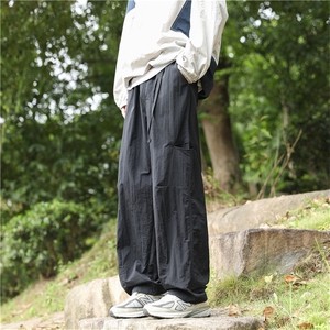 山系直筒防水登山工装裤男高街ins潮牌宽松休闲长裤 K7414-P37图片