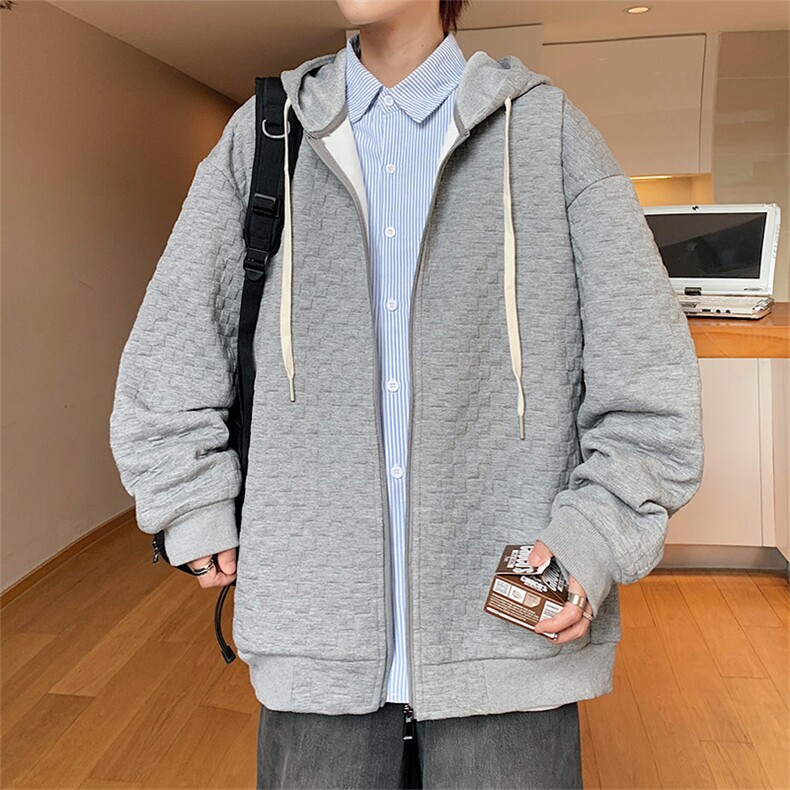 【新品】8855-P582026年春季新款开衫连帽卫衣男休闲宽松百搭,男装卫衣,星座1206-1（原A206-1）