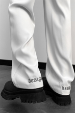 夏季刺绣冰丝裤松紧腰带裤子男潮流垂感斜纹休闲裤KZ917-P45，男装休闲裤，星座301C-5
