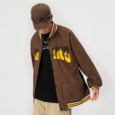 秋冬款棒球服外套男潮牌潮流字母刺绣情侣学生夹克22112-P70控118，男装夹克，星座717