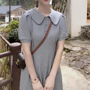3颗扣裙子图片