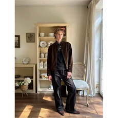 网图TP70W360新款摩登年代复古麂皮绒杨幂同款哈灵顿夹克外套，男装夹克，电商A170