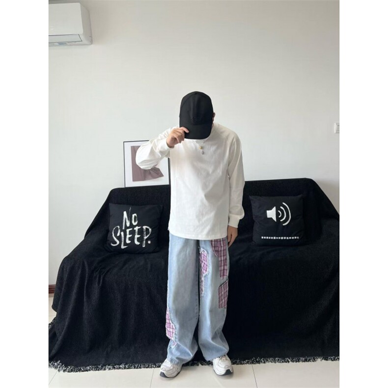 【现货】设计感小众牛仔裤男秋季美式高级感痞帅裤子男款F57P62,男装牛仔裤,星座1112-1