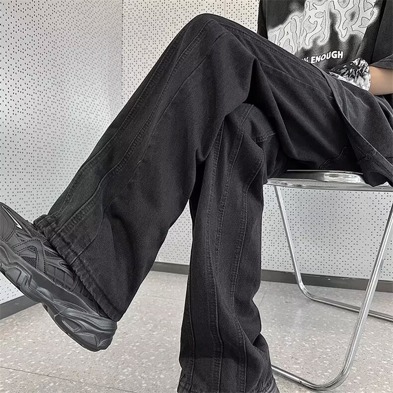 裤子高街水洗牛仔裤男拉链裤C952P45,男装牛仔裤,星座1116-2