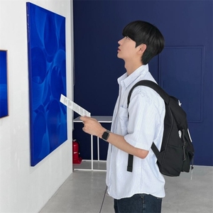 816B-CS003-P45 ins中性风休闲韩版短袖衬衫外套韩男图片