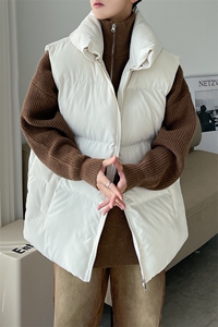 港风加厚棉马甲男宽松纯色休闲棉衣马夹潮外套 A071-Y310-P60图片