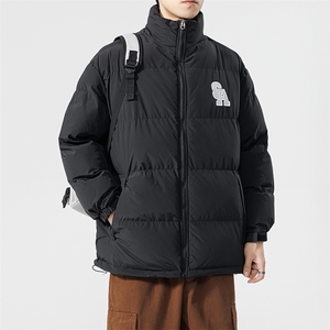 冬季新款宽松面包服港风青春立领棉服男纯色棉衣外套MY9067-P100图片