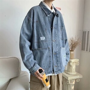 牛仔夹克男韩版潮流宽松百搭外套ins港风休闲秋季上衣服JK933-P60图片
