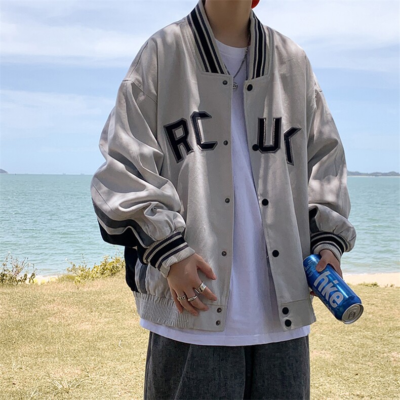 ins棒球服男潮牌超火工装外套男春秋飞行员潮流炸街夹克HY053-p60图片