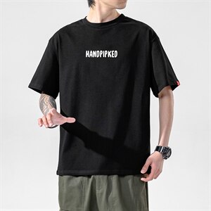 2021夏季新大码无影墙日系男T恤已注册卡通印花宽松短袖T1084-P25图片