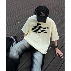 量大优供抖音视频支持得物配合二开美式满天星亮片短袖T恤MTX136，男装T恤，电商A486