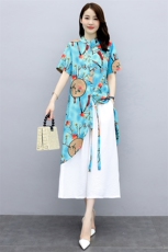 套装/套裤时尚潮流舒适短袖2021年夏季个性宽松优雅，女装套装/套裙，魅衣本色