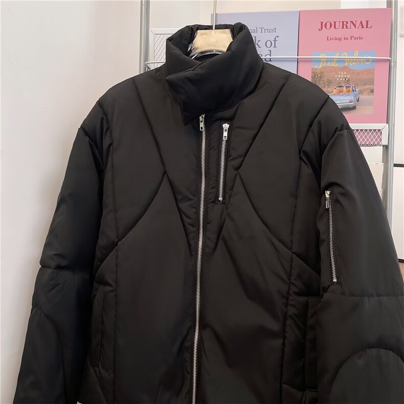 立领工装飞行员夹克衫男生春秋美式宽松拉链棉服棉衣外套5291P88,男装夹克,星座410-2