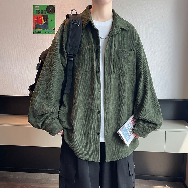 春秋季衬衫新款宽松休闲男女同款衬衣XZ102B-1-CS2563P47图片