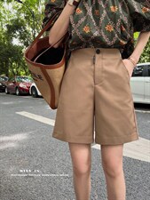 现货欧版西装中裤后松紧腰设计，女装西装，蜜思印·金