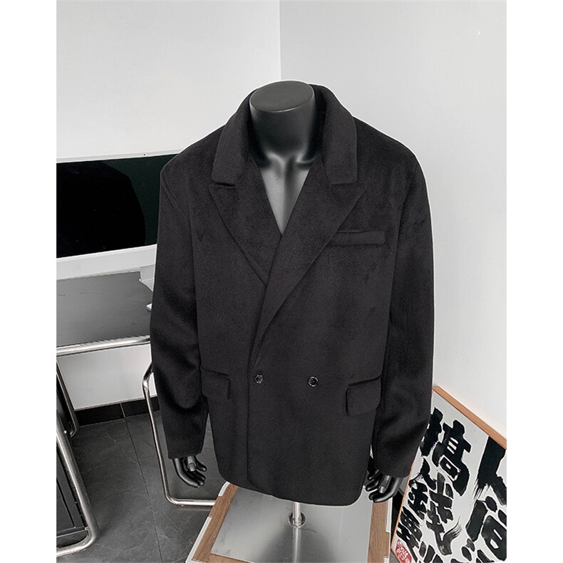 男装呢料呢子夹克外套24冬季西装领毛呢大衣XZ514-2-24275-P98,男装夹克,星座514-2(原B239)
