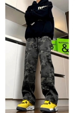 网图A2307TPP38JR45-秋冬新款美式水洗伐木裤男直筒百搭迷彩裤子，男装休闲裤，电商B241