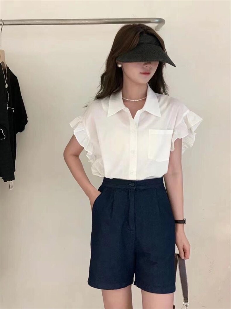 木耳边衬衣，其它，nice 奈思