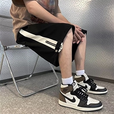 美式机能休闲短裤ins潮牌侧边拉链开叉设计感宽松五分裤~C560-p35，男装休闲裤，星座601-2