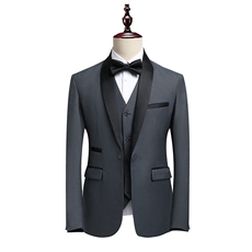 JS8606-X-D-KJP115跨境单西修身婚礼西服青果领青年正装结婚西装，男装西服，星座510A-3