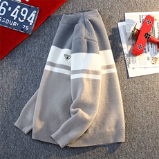 【抖音得物】2025秋季时尚毛衣针织衫男士圆领宽松长袖，男装针织衫/毛衣，电商A113