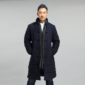 冬季风男棉衣加厚中长款唐装男中式棉服立领棉服8652-P180图片