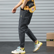 2021春季牛仔裤男宽松潮牌日系男士休闲长裤子韩版潮流3117-P35，男装牛仔裤，电商A318