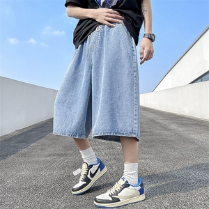 七分裤男韩版潮流高街2025夏季新款ins宽松百搭短裤RK133-P34图片