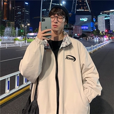 韩版帅气两面穿宽松夹克男士潮牌上衣外套JK221/P55，男装夹克，电商D202-1