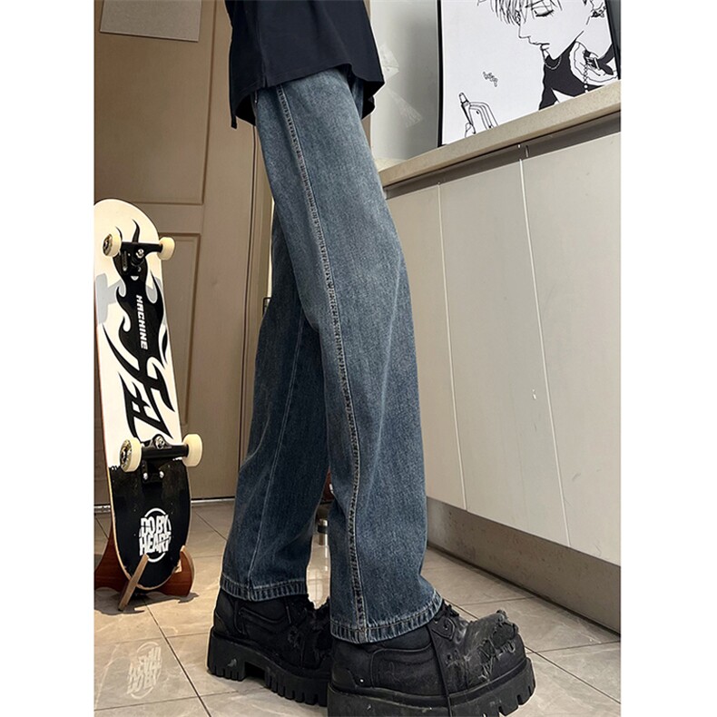 A178秋冬季新款美式休闲牛仔裤男直筒宽松9002P55限价68,男装牛仔裤,电商A178