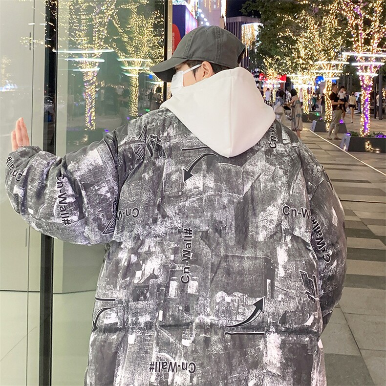 冬季青少年加绒加厚假两件棉衣保暖面包棉服大码外套男33231P115,男装棉衣,电商A086