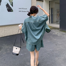 新款现货主推薄款牛仔套装9859-P135-K188，女装套装/套裙，2C129