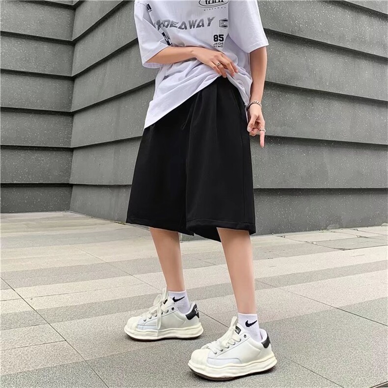 五分西裤夏季宽松中裤垂感基础休闲西装短裤男DK064-P30,男装休闲裤,星座308B-1