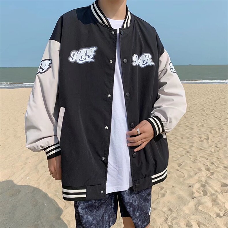 潮流夹克潮男春季棒球领夹克JJ861P44,男装夹克,星座1116-2
