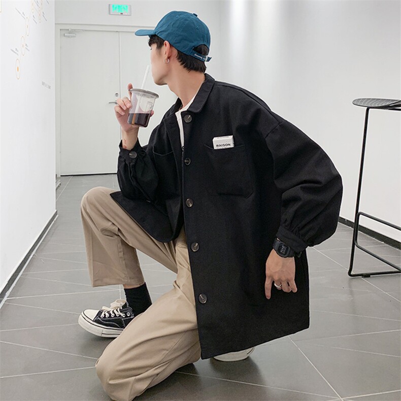 20年秋季新款外套水洗纱卡全棉港风夹克男DS-B293-H110-P70,男装夹克,电商A306