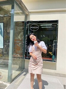 【现货】T恤拼接辣妹连衣裙图片