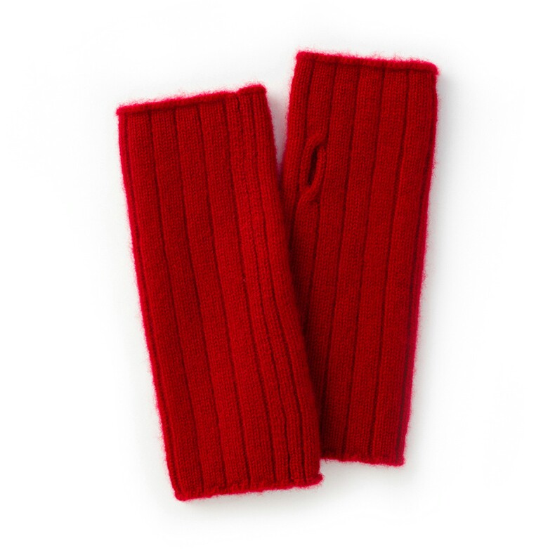 2025新款时尚百搭通勤想连指手套，手套，朝思纯山羊绒