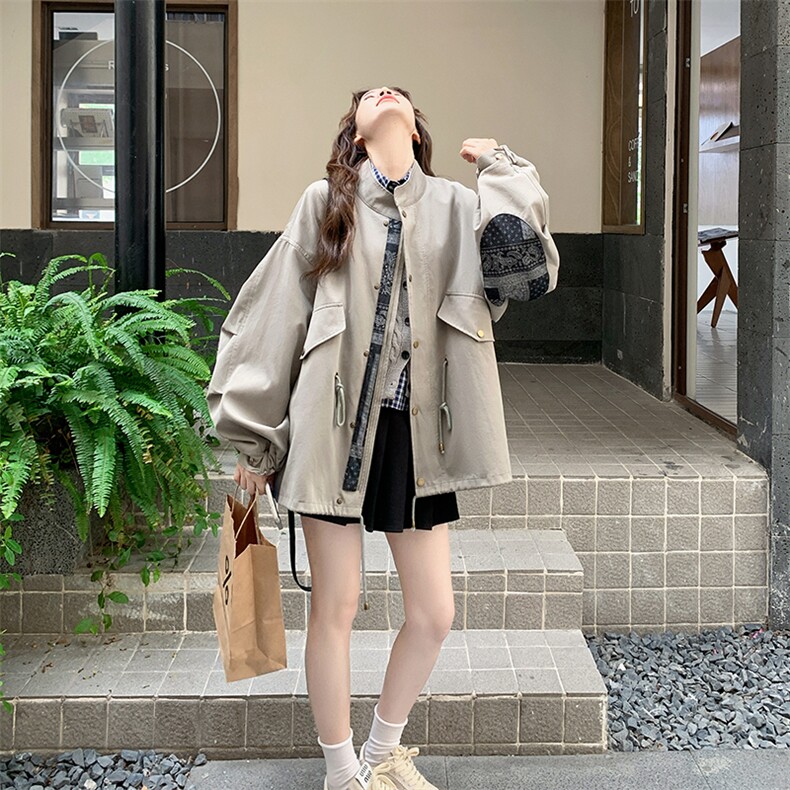 2025年冬季加棉拼接派克服外套2b082-2206-1-p285-k278,女装派克服,2B082