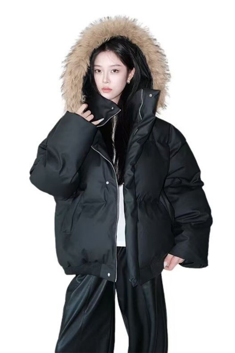 网图可拆卸连帽冬季白毛连帽PU皮棉衣棉服外套310A-MY9891-P88,男装棉衣,四季星座310A