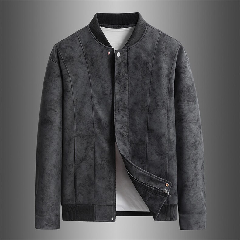 大码M-8XL胖子皮衣夹克潮流外套PU夹克XZ613B-9818-P90-小码P80，男装皮衣，星座613B