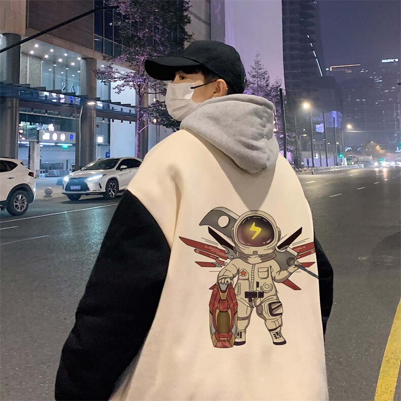 BQMF19-P90港风拼接棒球服男士棉服男棉袄男潮牌棒球服棉袄男潮牌,男装棉衣,电商B367