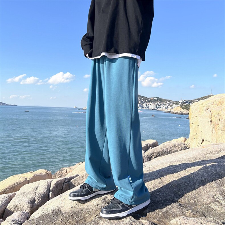 春季新款！港风多色宽松束脚抽绳休闲裤子313A-1-NK23-P35控价48,男装休闲裤,星座808A-1