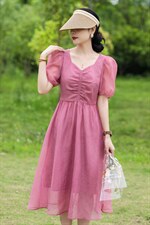 现货夏装连衣裙，女装连衣裙，艾佳美