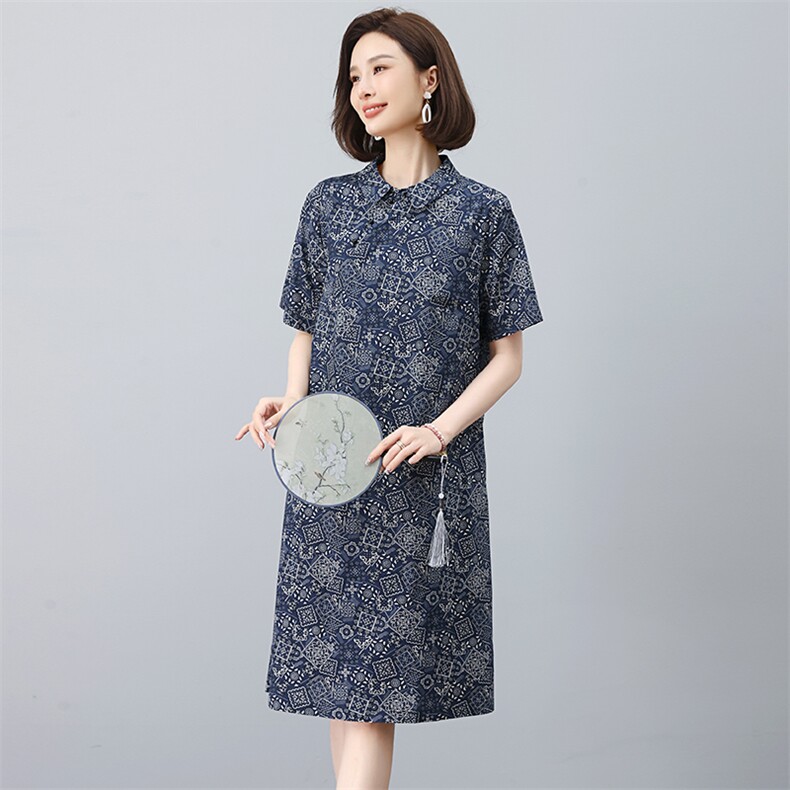 现货纯棉连衣裙,女装连衣裙,韩派