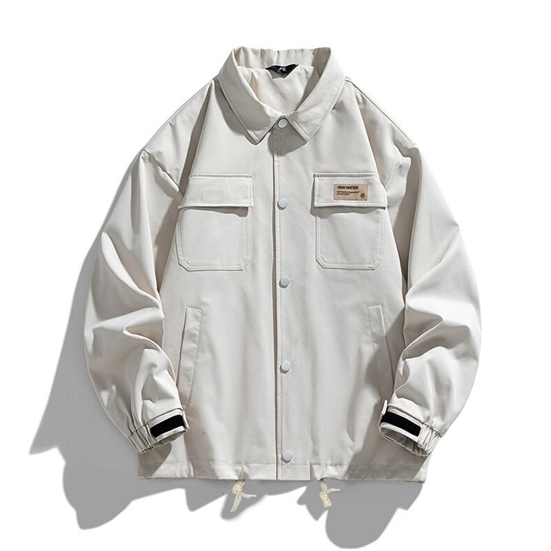 工装夹克男宽松落肩宽松纯色上衣外套DSA157B-JK733-P68,男装夹克,电商A157B