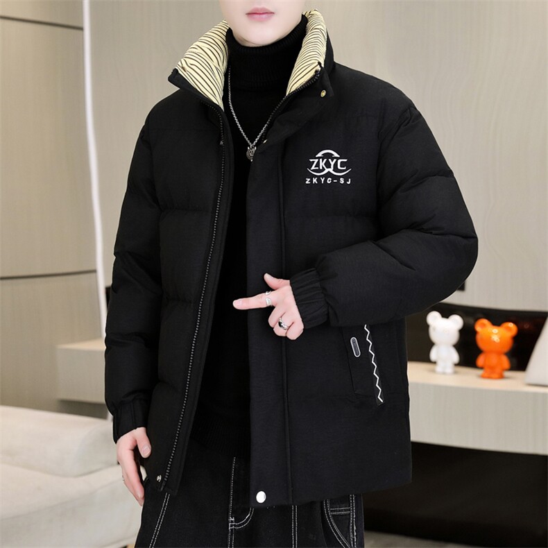 冬季加厚棉衣男休闲时尚青年立领棉衣百搭棉服外套M1802-P88,男装棉衣,星座310B-3