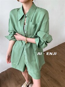 【AI·ENJI】 艾恩纪夏季新品气质简约料套装图片