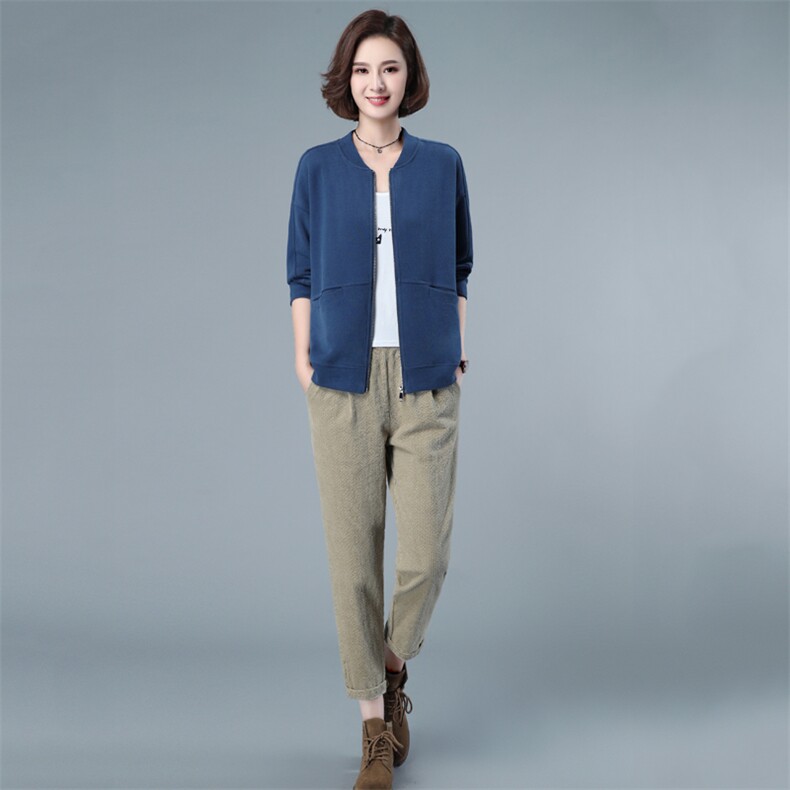 2021年春季新款潮韩版宽松显瘦百搭套装女休闲两件套装裤子洋气，女装套装/套裙，简韵佳